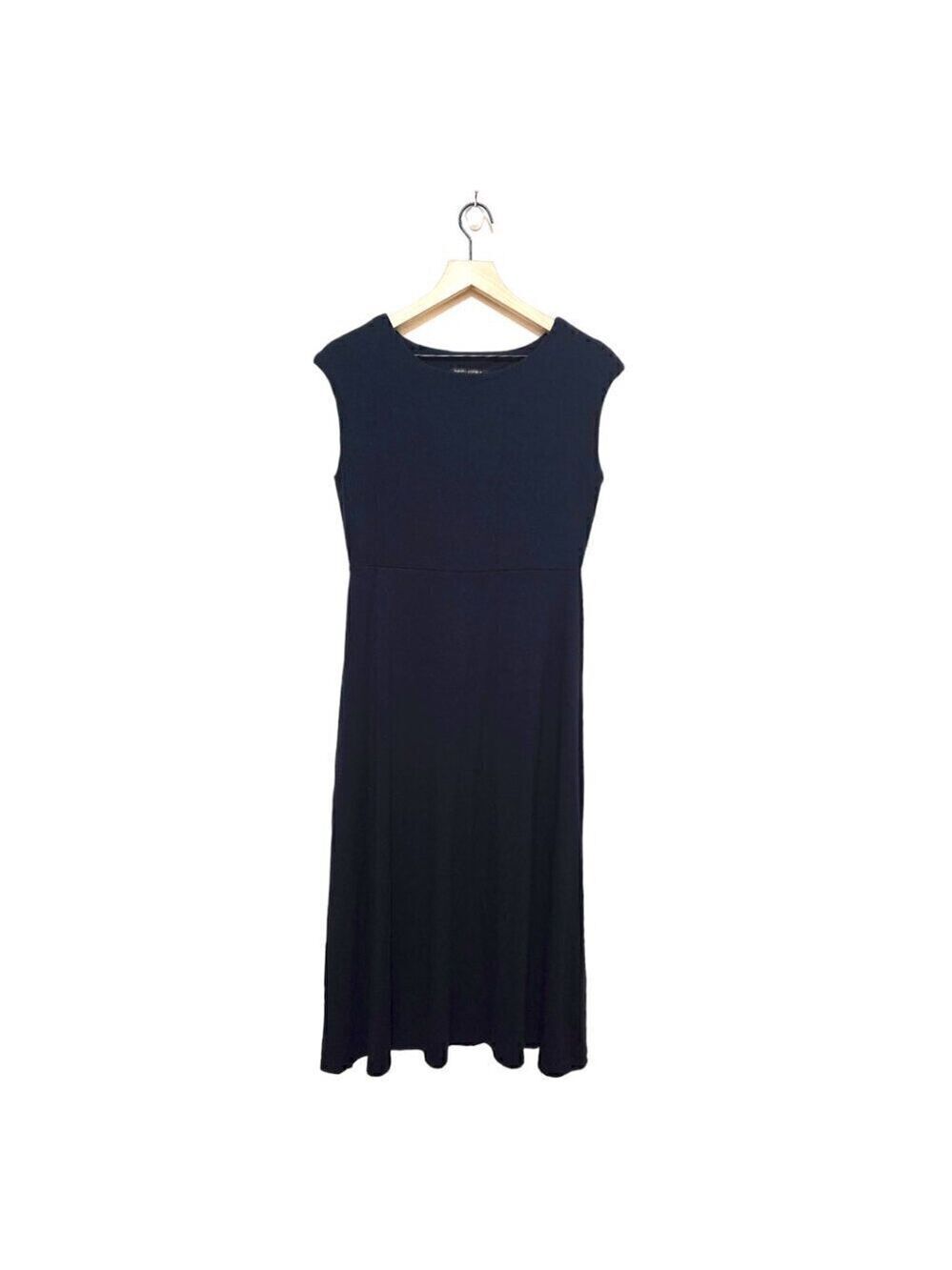 Banana Republic Navy Short Sleeve Minimalist Casual Midi Dress Sz PS
